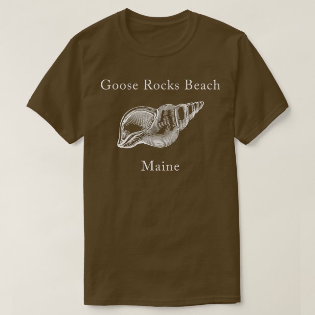 Goose Rocks Beach Maine Shell  T-Shirt (Design Front)