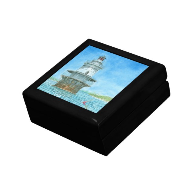 Goose Rocks Lighthosue Watercolor Gift Box (Side)