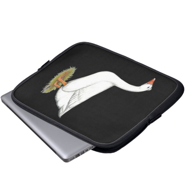 Goose Roman Tufted Laptop Sleeve (Front Bottom)