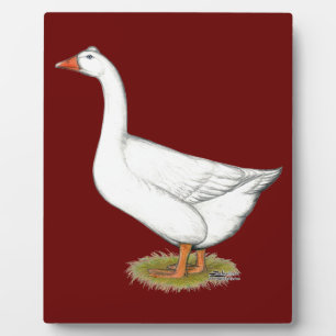 Goose Roman Tufted Plaque