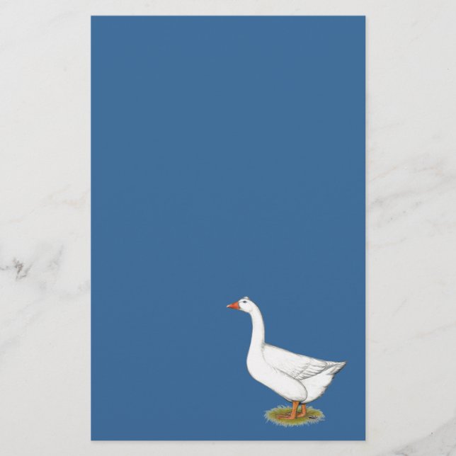Goose Roman Tufted Stationery (Front)