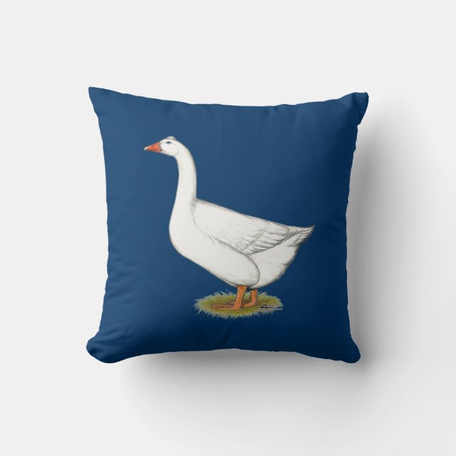 Goose Roman Tufted Throw Pillow (Front)