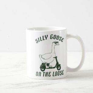 Goose Silly On The Loose Scooter Funny Animal Men Coffee Mug