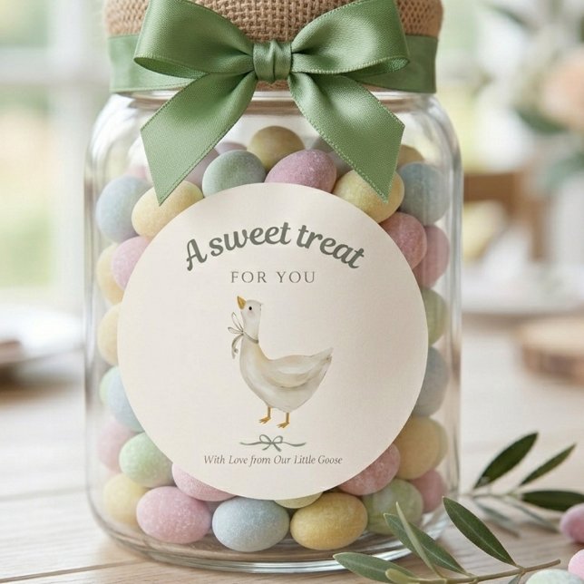 Goose Sweet Thank you Classic Round Sticker (Goose Sweet Thank you Classic Round Sticker
)