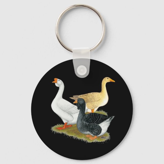 Goose Trio Keychain (Front)