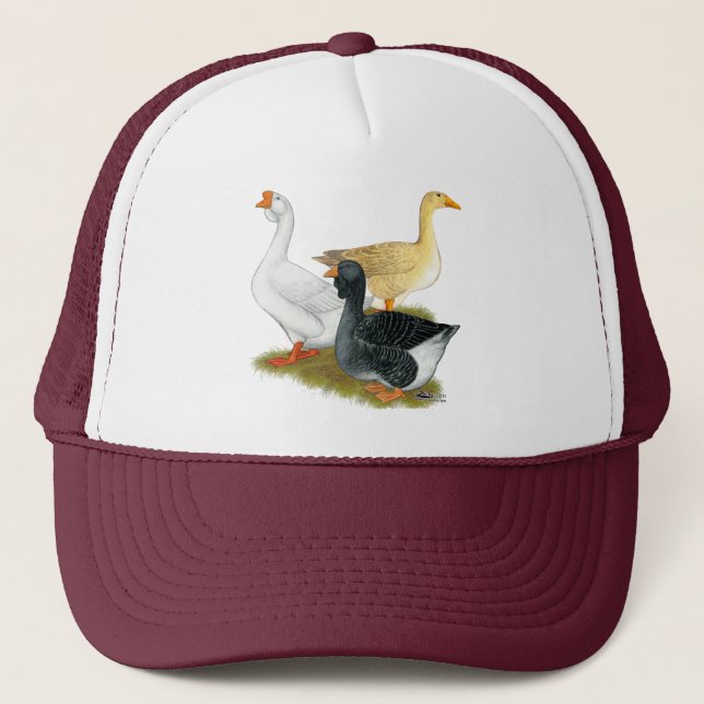 Goose Trio Trucker Hat (Front)