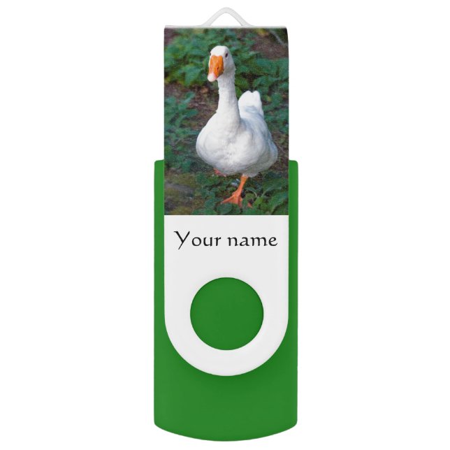 Goose USB swivel flash drive 8GB (Back (Vertical))