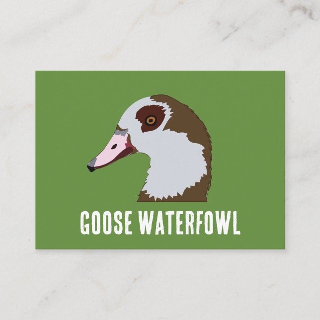 Goose Waterfowl  Business Card (Front)