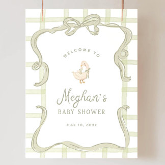 Goose Welcome Sign Silly Goose Baby Shower Sign