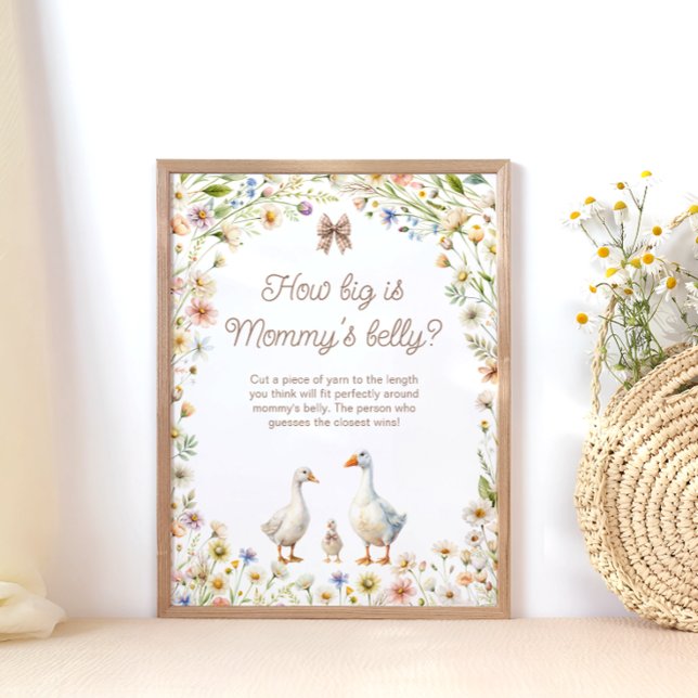 Goose Wildflower How Big is Mommy's Belly Poster (Creator Uploaded)