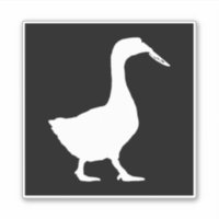 Goose With Knife Untitled Goose Game Sticker Vinyl Car Bumper Decal 