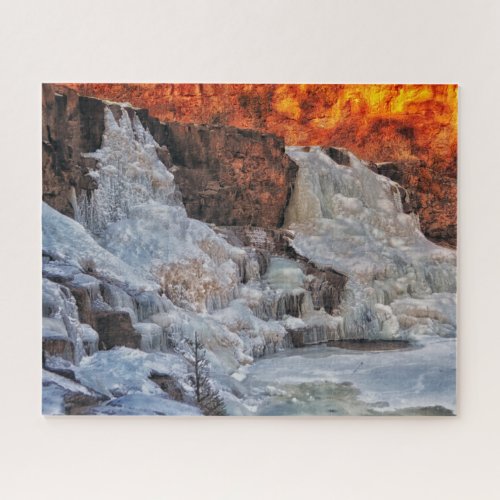 Gooseberry Falls Minnesota Winter Jigsaw Puzzle