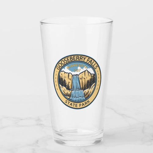 Gooseberry Falls State Park Minnesota Badge Glass