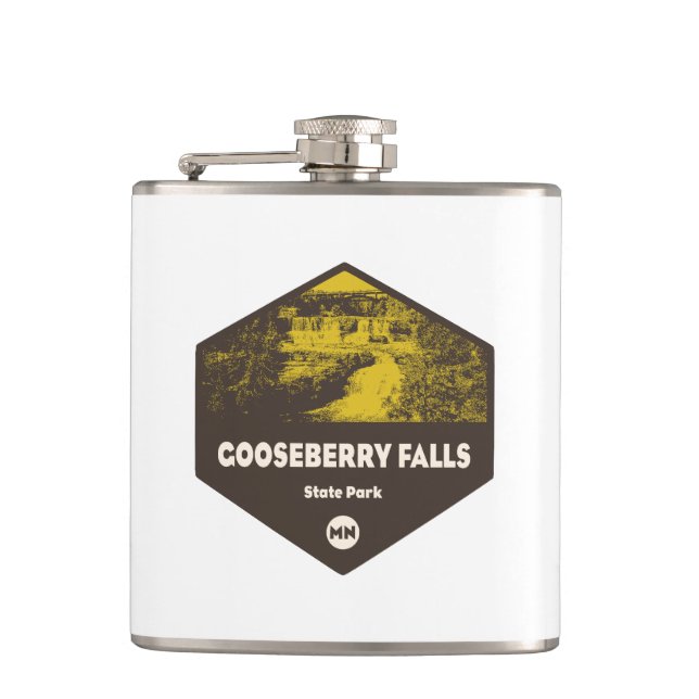 Gooseberry Falls State Park Minnesota Flask (Front)