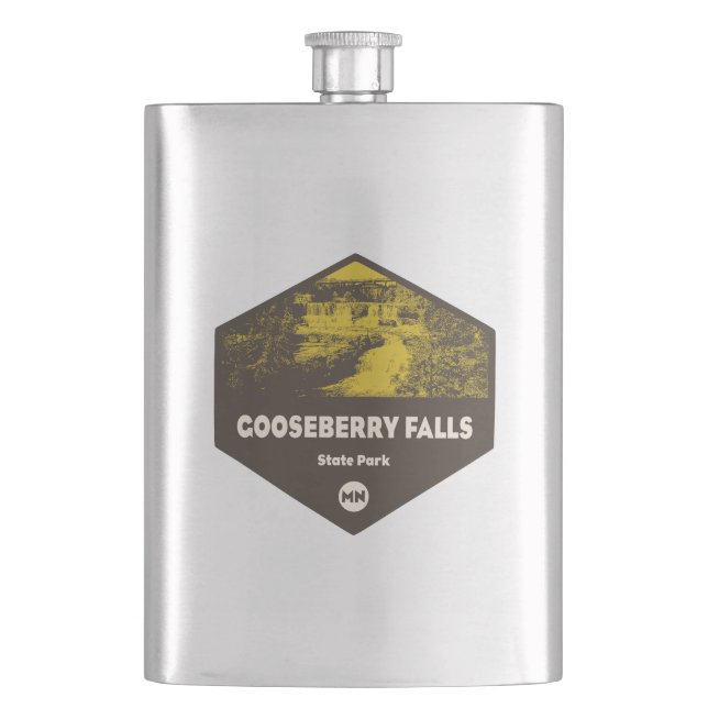 Gooseberry Falls State Park Minnesota Flask (Front)