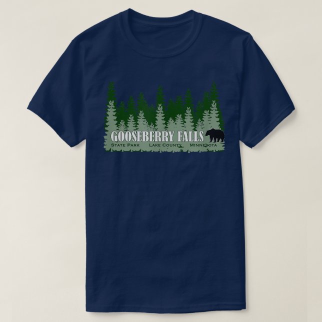 Gooseberry Falls State Park Minnesota North Shore  T-Shirt (Design Front)