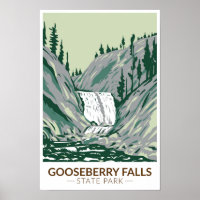 Gooseberry Falls State Park Minnesota Vintage 