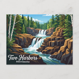 Gooseberry Falls State Park USA Postcard