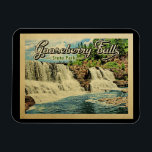 Gooseberry Falls State Park Vintage Travel Magnet<br><div class="desc">Vintage travel style Gooseberry Falls State Park image featuring a beautiful waterfall at the park located in Minnesota's North Shore of Lake Superior.</div>