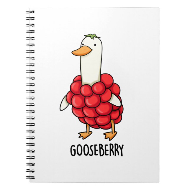 Gooseberry Funny Berry Pun  Notebook (Front)