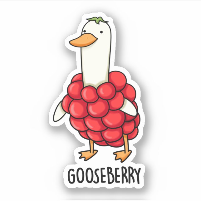Gooseberry Funny Berry Pun  Sticker (Front)