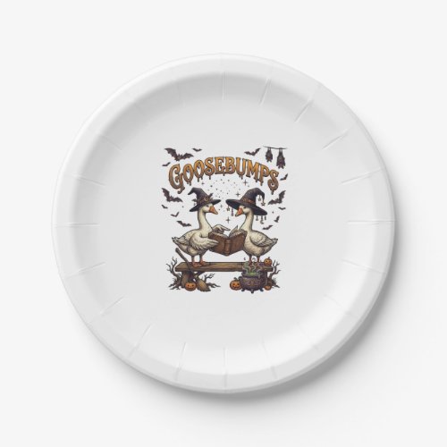 Goosebumps Halloween Geese Witch Hats Magic Book_1 Paper Plates