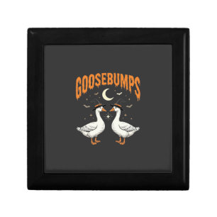 Goosebumps Halloween Witch Geese Vector Design Gift Box
