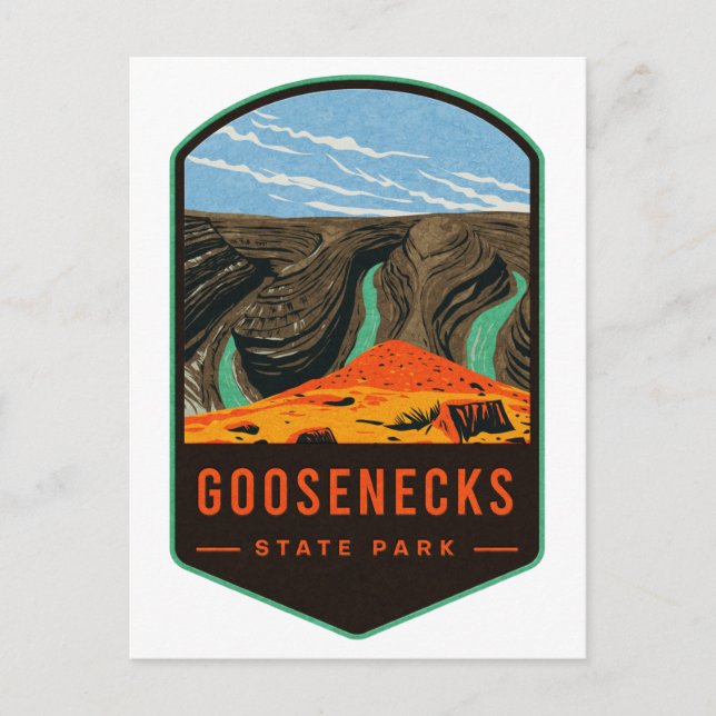 Goosenecks State Park Postcard (Front)