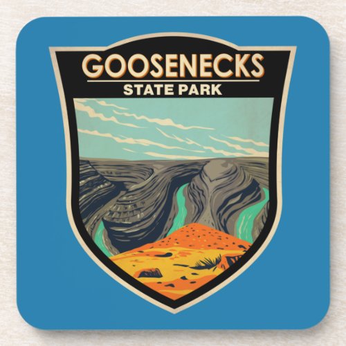 Goosenecks State Park Utah Vintage   Beverage Coaster