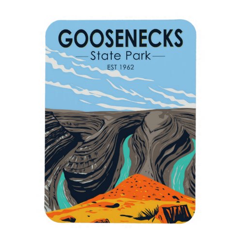 Goosenecks State Park Utah Vintage  Magnet