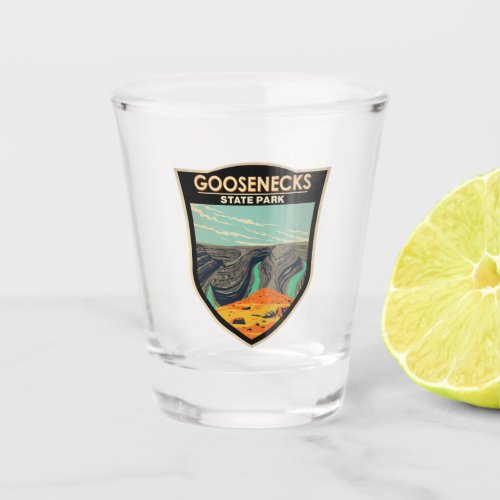 Goosenecks State Park Utah Vintage  Shot Glass