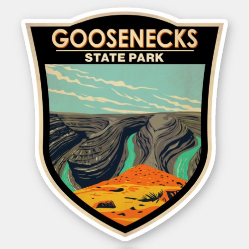 Goosenecks State Park Utah Vintage Sticker