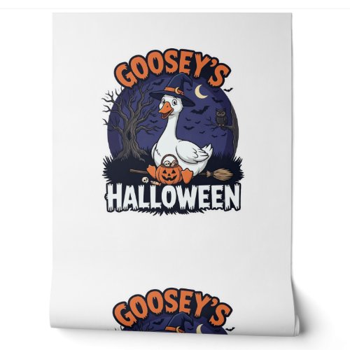Gooseys Halloween Goose Witch Hat Pumpkin_1 Wallpaper