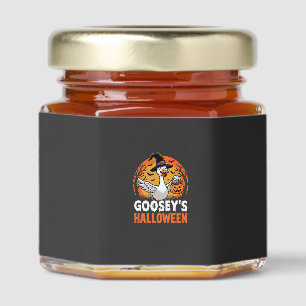 Gooseys Halloween Witch Goose Retro Cartoon Design Honey Jar Favors