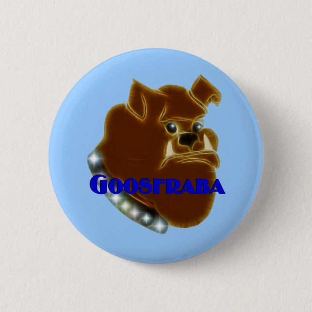 Goosfraba Bulldog Pinback Button (Front)
