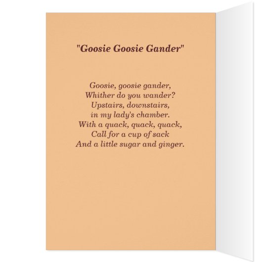 "Goosie, Goosie Gander" (Inside (Left))