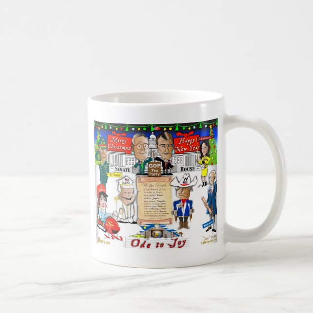 GOP and Tea Party Christmas Coffee Mug (Right)