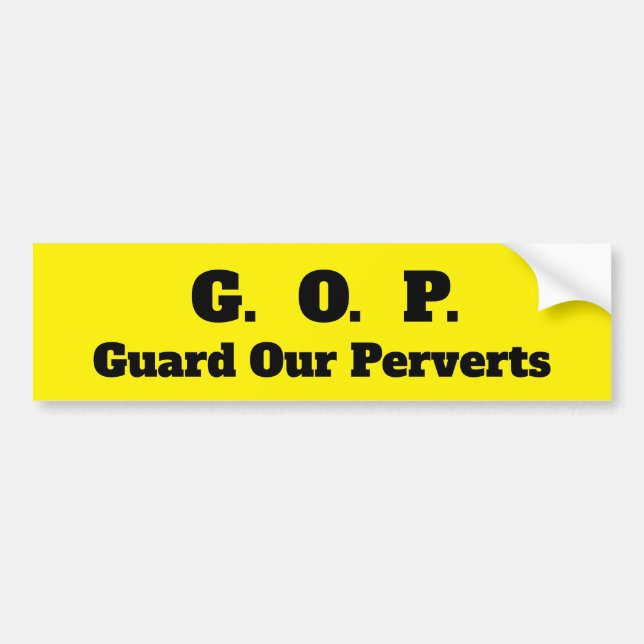 GOP BUMPER STICKER (Front)