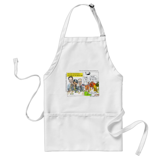 GOP Discovers Culture Of Intimidation Funny Adult Apron (Front)