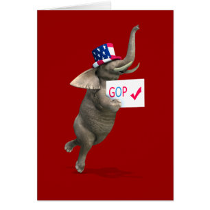 GOP Elephant Cards