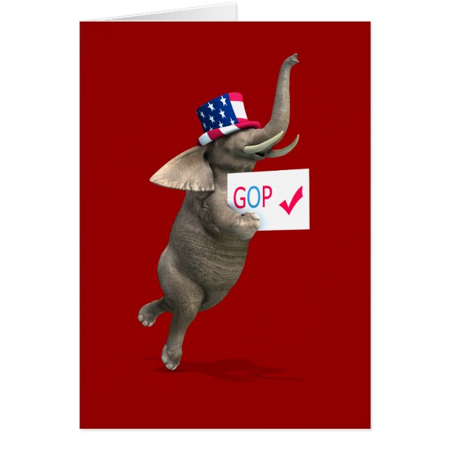 GOP Elephant Cards (Front)
