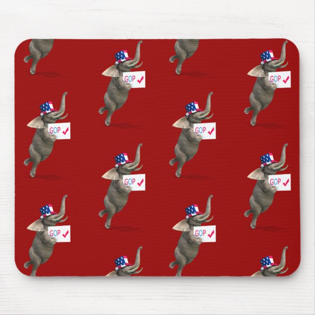 GOP Elephant Mouse Pad (Front)