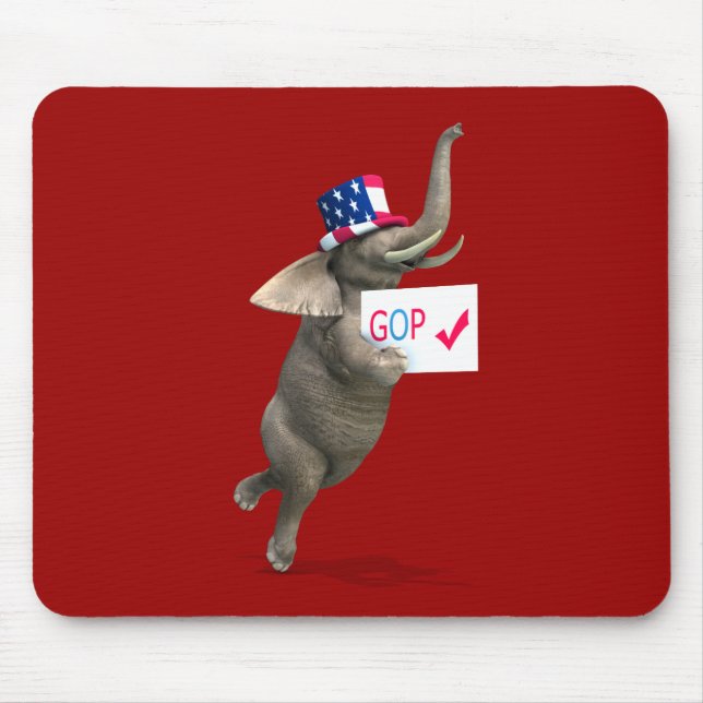 GOP Elephant Mouse Pad (Front)
