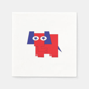 GOP Elephant Napkins