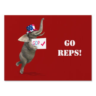 GOP Elephant Sign