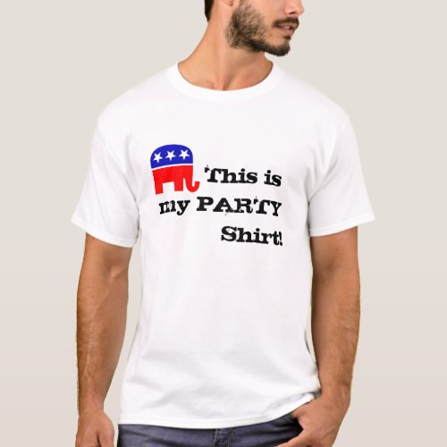 gop elephant        This is my PARTY           T_Shirt