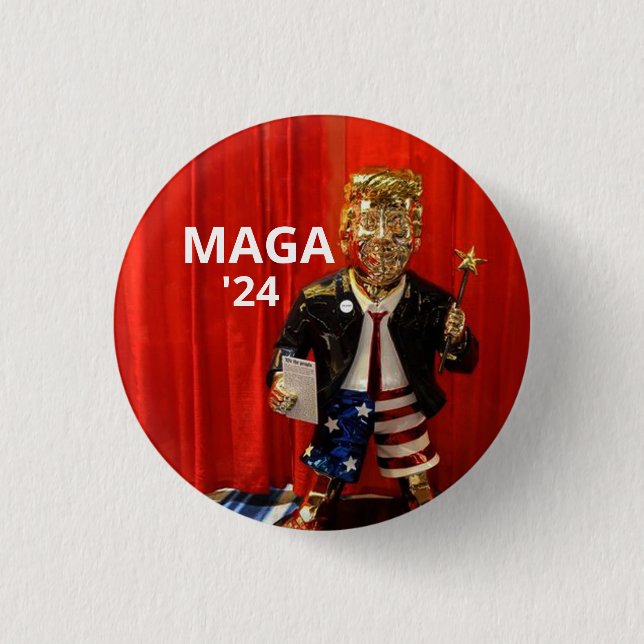GOP Golden Boy: Donald Trump Button (Front)
