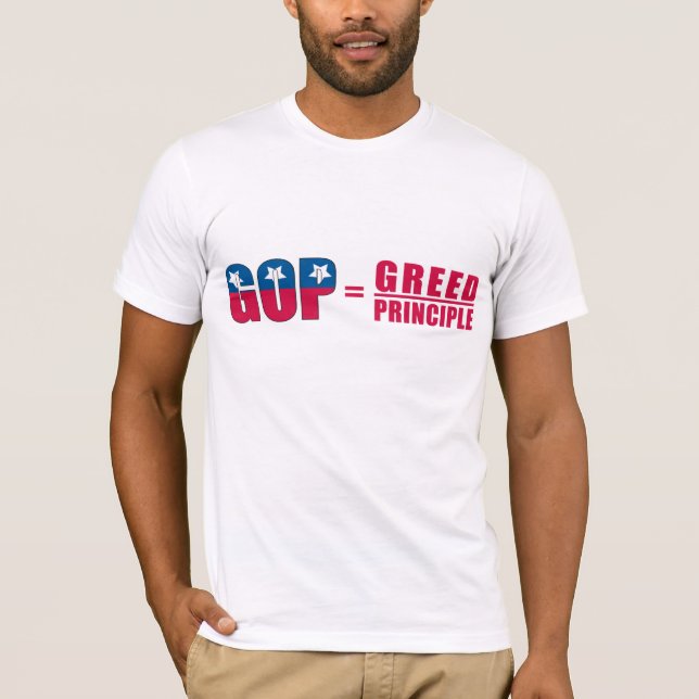 GOP = Greed Over Principle Men's Shirt (Front)