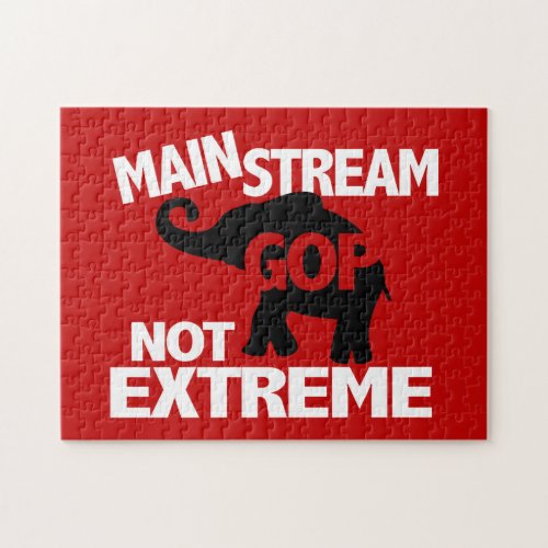 GOP is Mainstream Not Extreme Jigsaw Puzzle