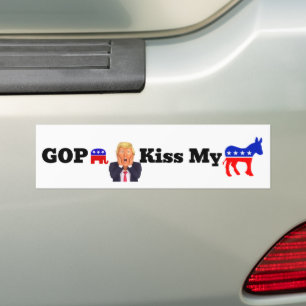 GOP Kiss My Bumper Sticker